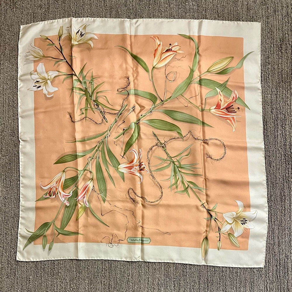 Salvatore Ferragamo silk scarf